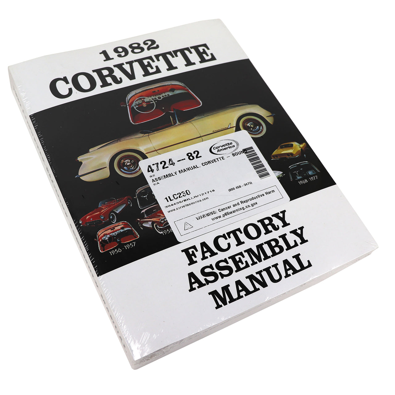 1982-1982 Corvette Assembly Manual Corvette - Bound - CA-472482-Corvette-Store-Online