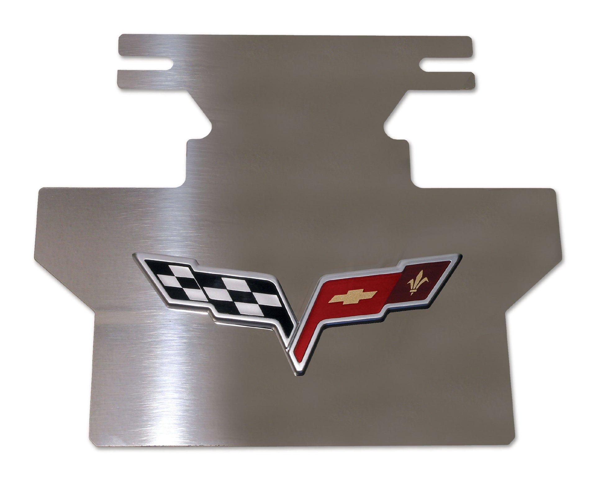 2005-2013 Corvette C6 High Polish Stainless Steel Exhaust Plate - CA-47962-Corvette-Store-Online