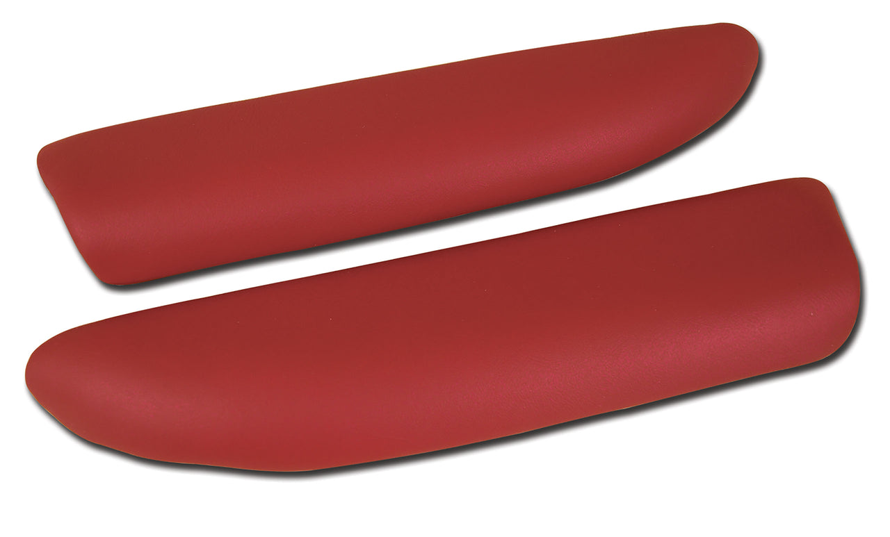 2005-2013 Corvette Leather Armrest Pads - Red - CA-479697-Corvette-Store-Online