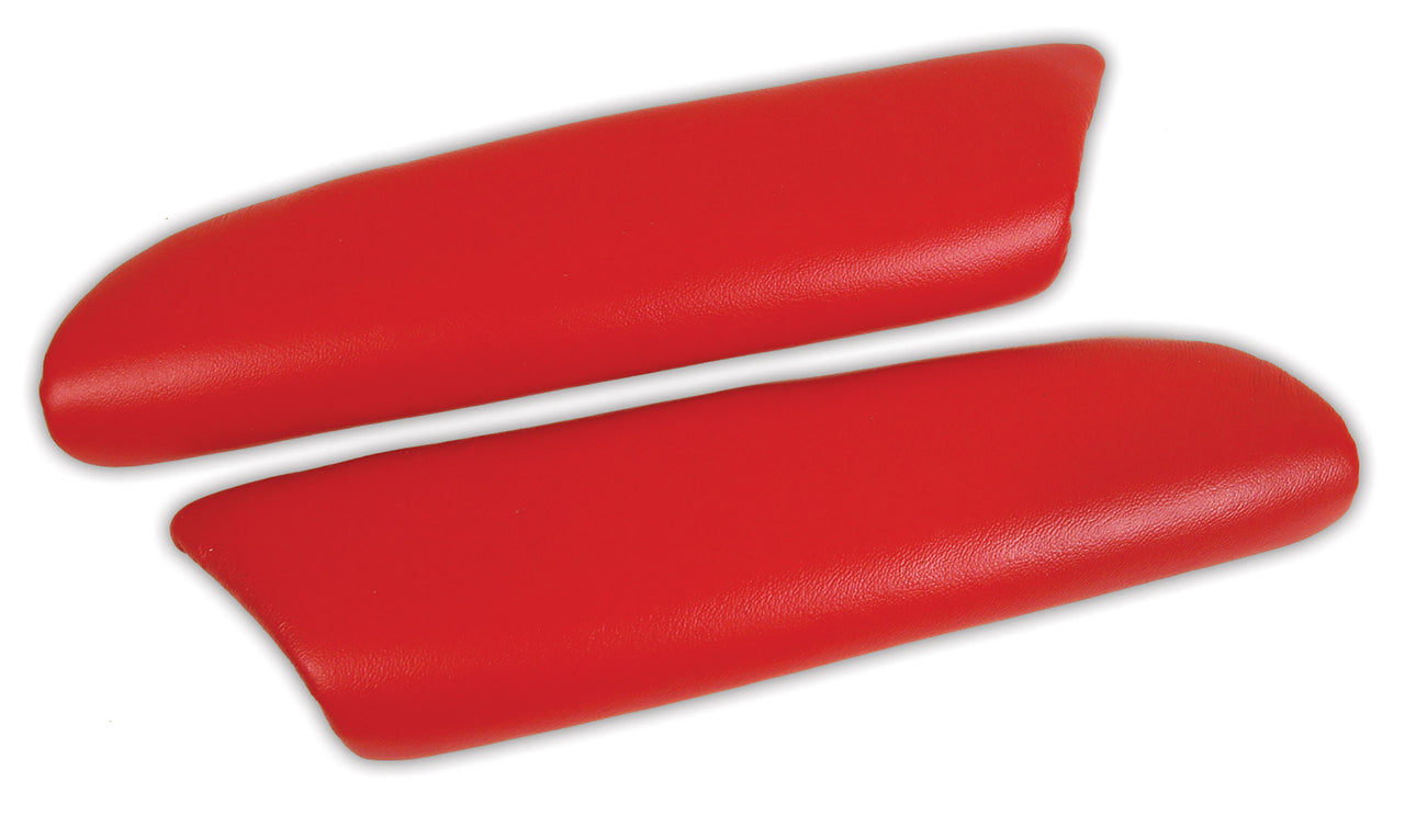 2000-2004 Corvette Leather Armrest Pads - Torch Red - CA-479893-Corvette-Store-Online