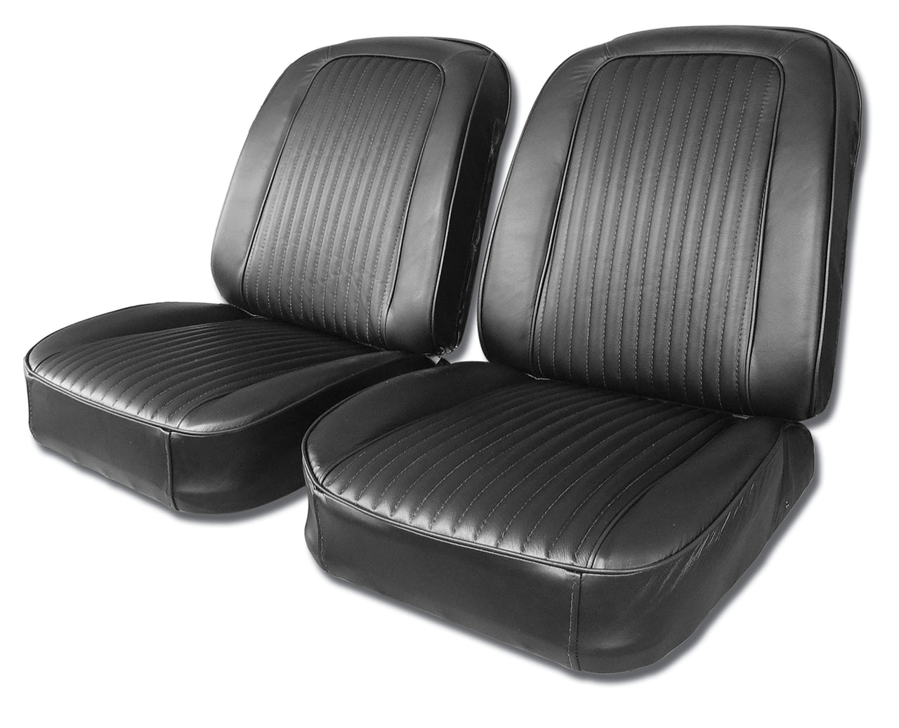 1963-1963 Corvette Driver Leather Seat Covers Black - CA-480020-Corvette-Store-Online