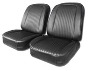 1963-1963 Corvette Driver Leather Seat Covers Black - CA-480020-Corvette-Store-Online