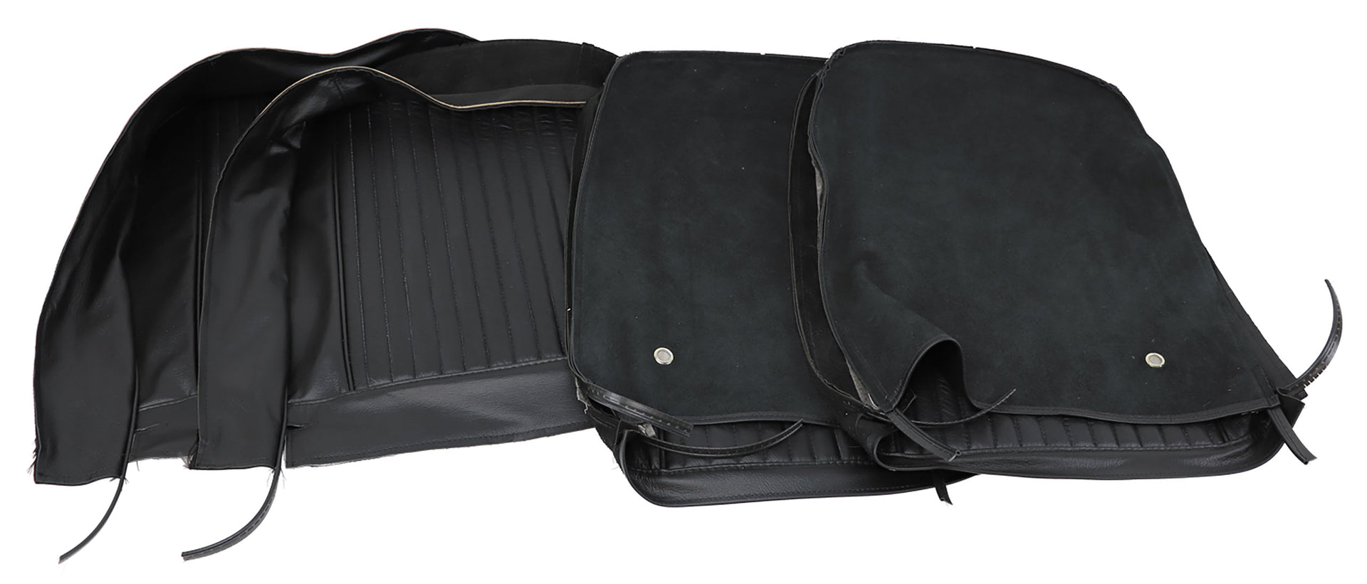 1964-1964 Corvette Driver Leather Seat Covers Black - CA-480120-Corvette-Store-Online