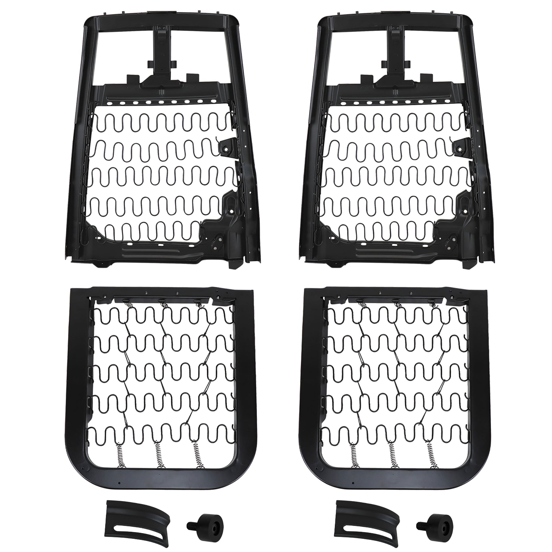 1968-1969 Corvette Seat Frame Set W/Headrest Bracket 68 Late - CA-48069-Corvette-Store-Online