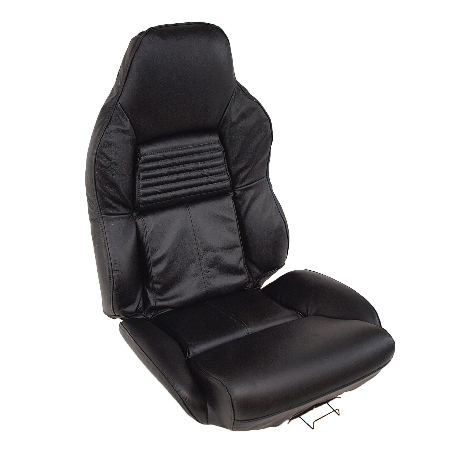 1994-1996 Corvette Mounted Driver Leather Seat Covers Black Standard - CA-482520-Corvette-Store-Online