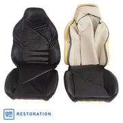 1994-1996 Corvette Driver Leather Seat Covers Black Sport W/Foam - CA-482620-Corvette-Store-Online