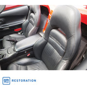 1997-2004 Corvette Driver Leather Seat Covers Black Sport - CA-482820-Corvette-Store-Online