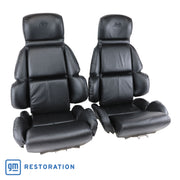 1993-1993 Corvette Mounted Driver Leather Seat Covers Black Standard - CA-483420-Corvette-Store-Online