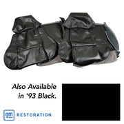 1993-1993 Corvette Driver Leather Seat Covers Black Standard - CA-483720-Corvette-Store-Online
