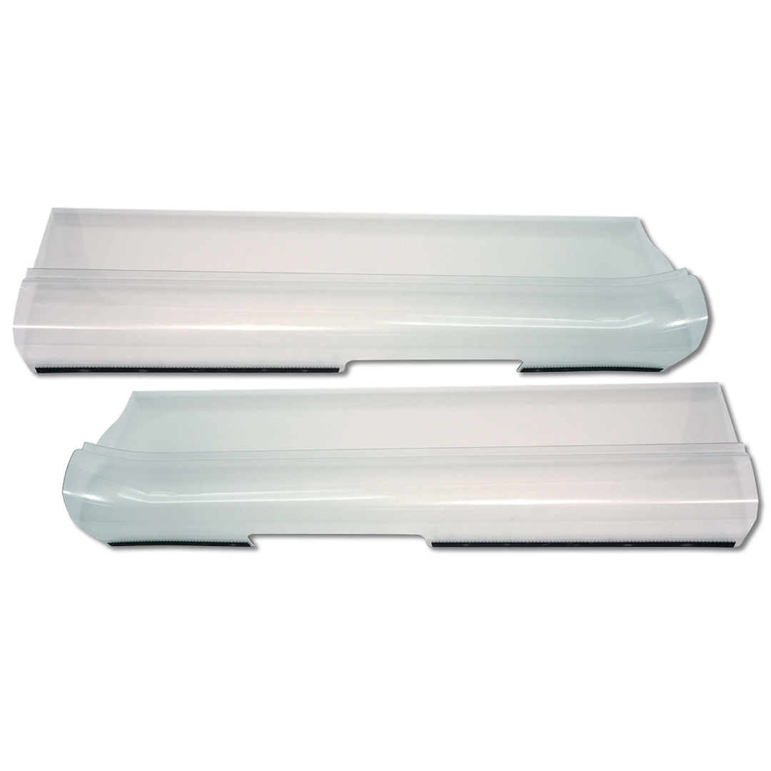 2005-2013 Corvette Door Sill Guards - Clear - CA