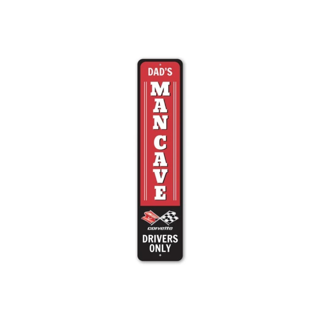 C3 Chevy Corvette Man Cave - Aluminum Sign