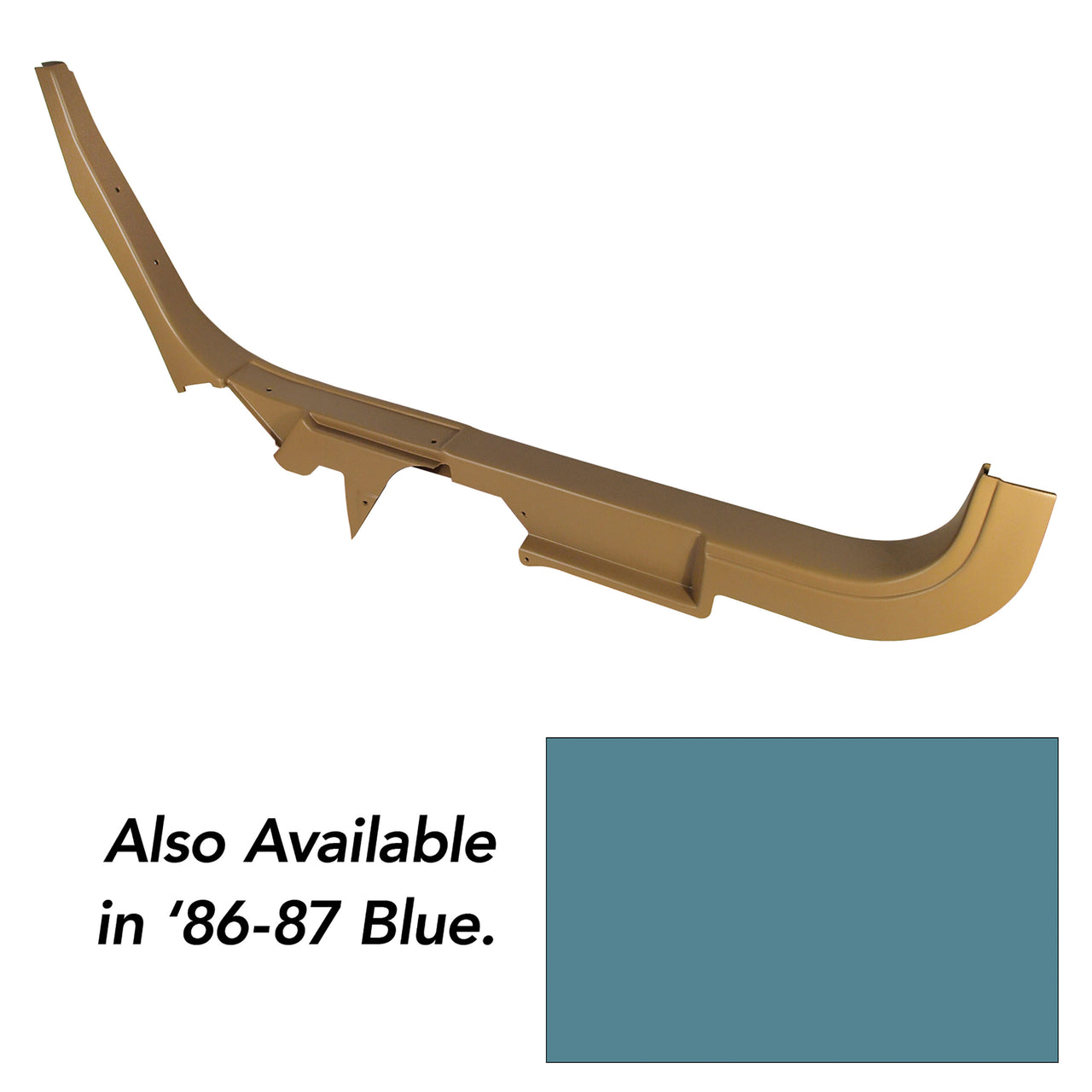 1986-1987 Corvette Door Sill Blue LH Convertible - CA-491774-Corvette-Store-Online