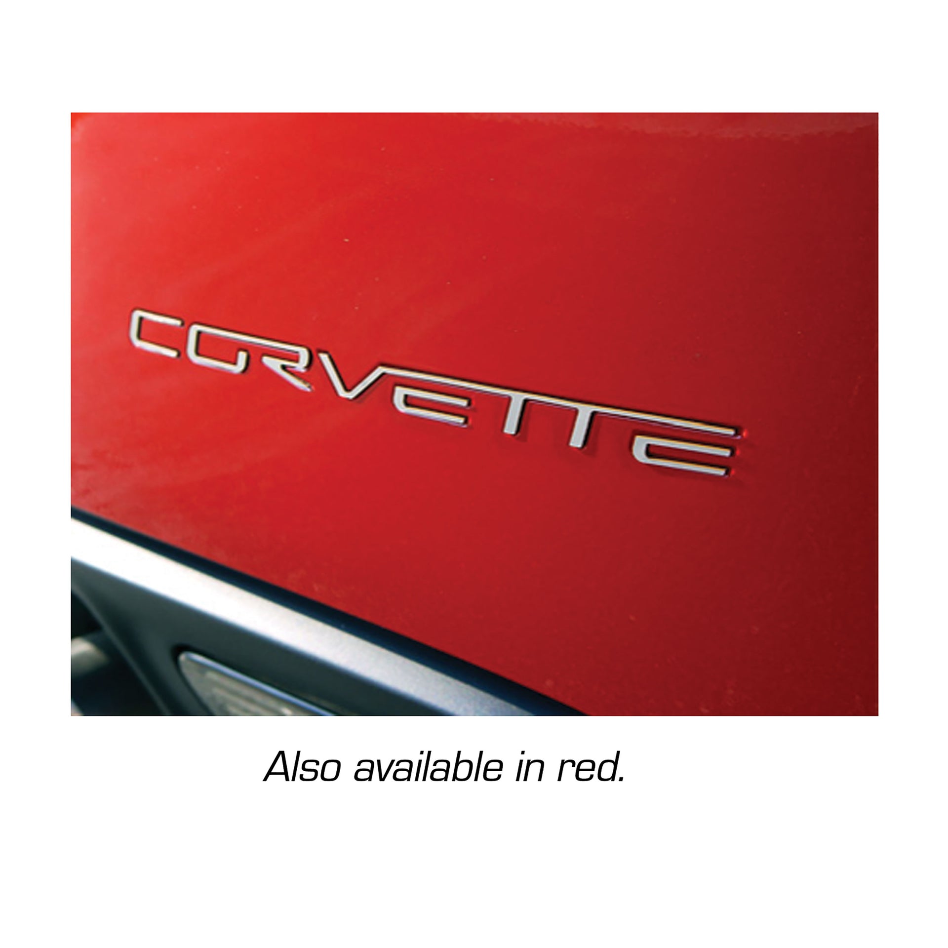 2005-2013 Corvette Letter Set Rear Acrylic - Red - CA-49177-Corvette-Store-Online