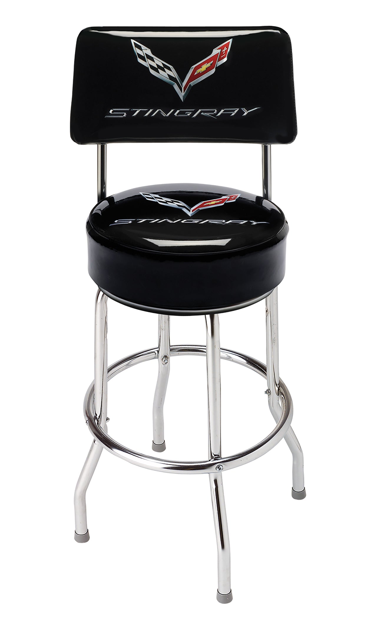 2014-2019 Corvette C7 Corvette Counter Stool W/Back - CA-49321-Corvette-Store-Online