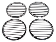 2005-2013 Corvette Tail Light Louver Set - Chrome Billet - CA-49470-Corvette-Store-Online