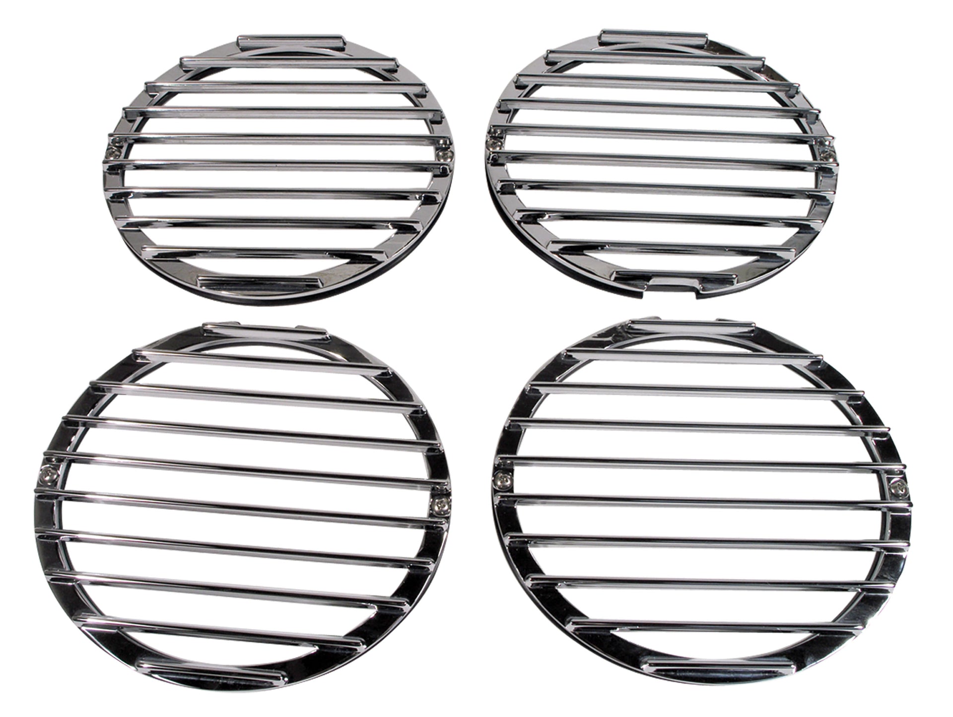 2005-2013 Corvette Tail Light Louver Set - Chrome Billet - CA-49470-Corvette-Store-Online