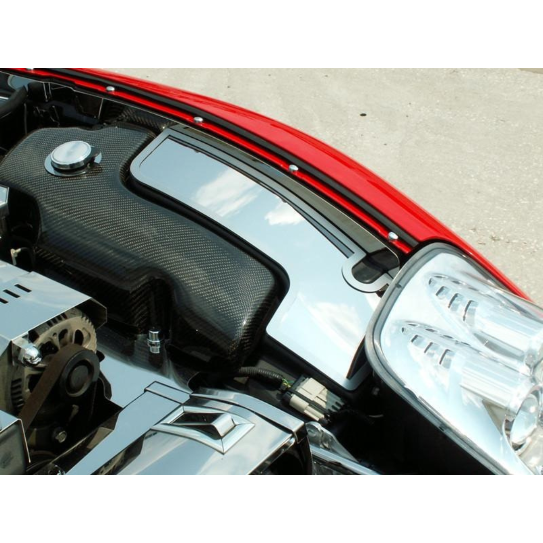 C5 Corvette Inner Fender Extended Accent Plates - Polished Stainless Steel