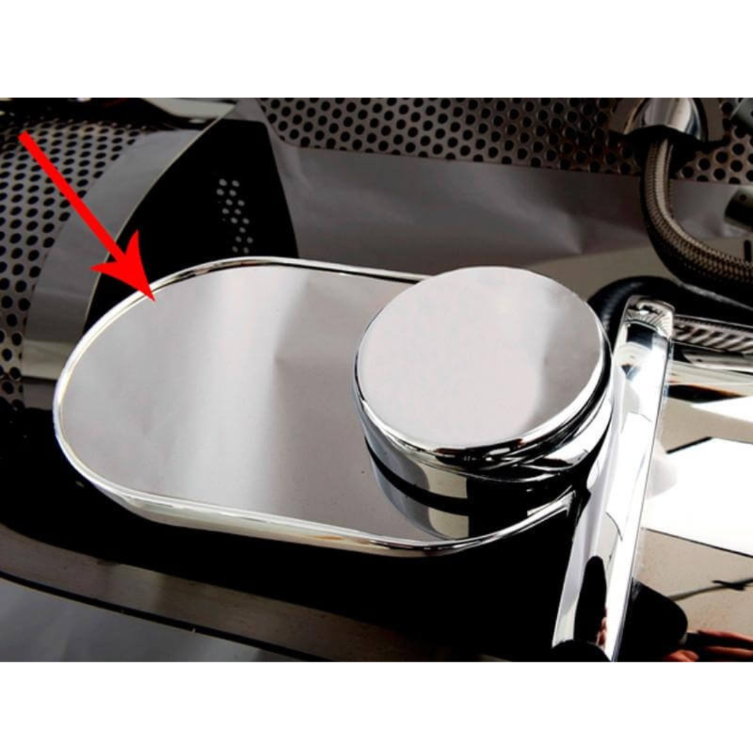 C5 Corvette Brake Master Cylinder Cover w/ Cap Cover - Polished Stainless Steel