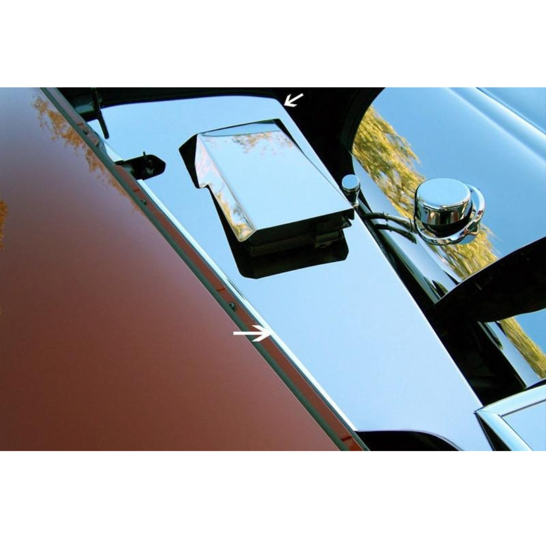 C6 Corvette Inner Fender Covers - 4Pc Polished Stainless Steel
