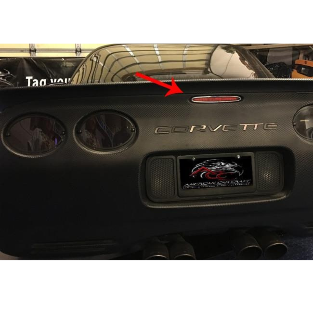 C5 Corvette 5th Brake Light Trim | 1Pc Polished Stainless Steel
