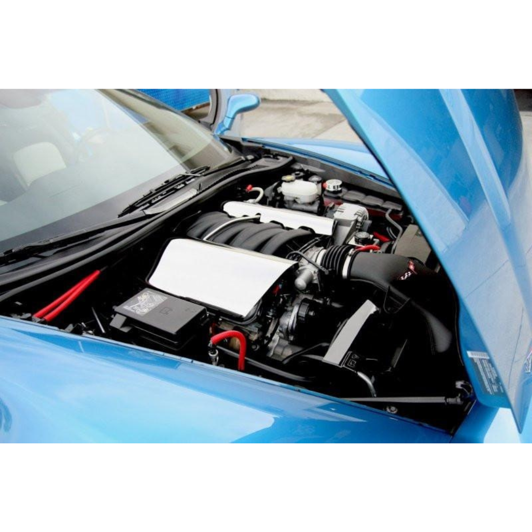 C6 Corvette Z06 LS7 Fuel Rail Covers - Replacement Style Polished Stainless Steel