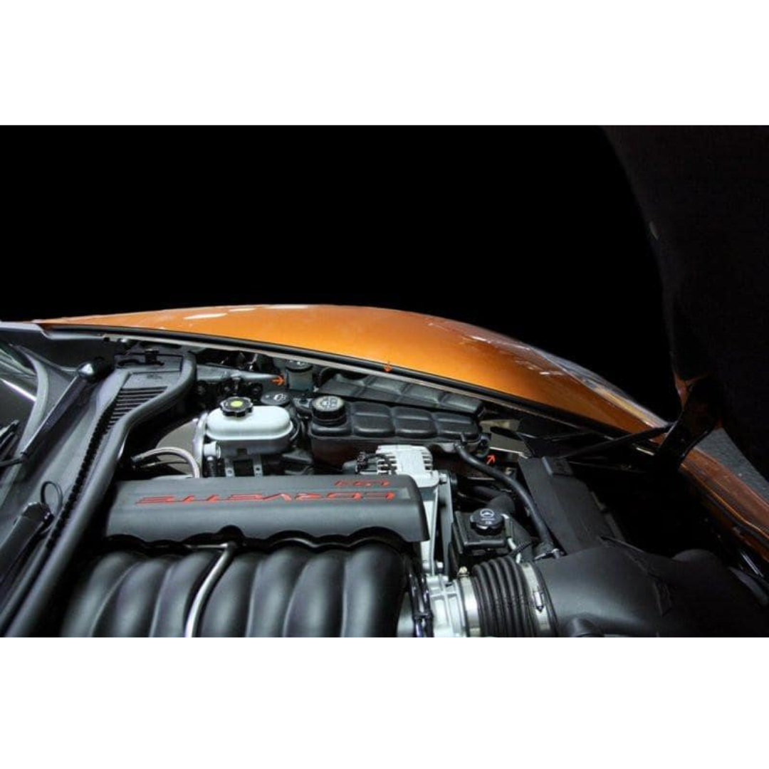 C6 Corvette LED Illuminated Inner Fender Liner Component 8Pc - Polished Stainless Steel