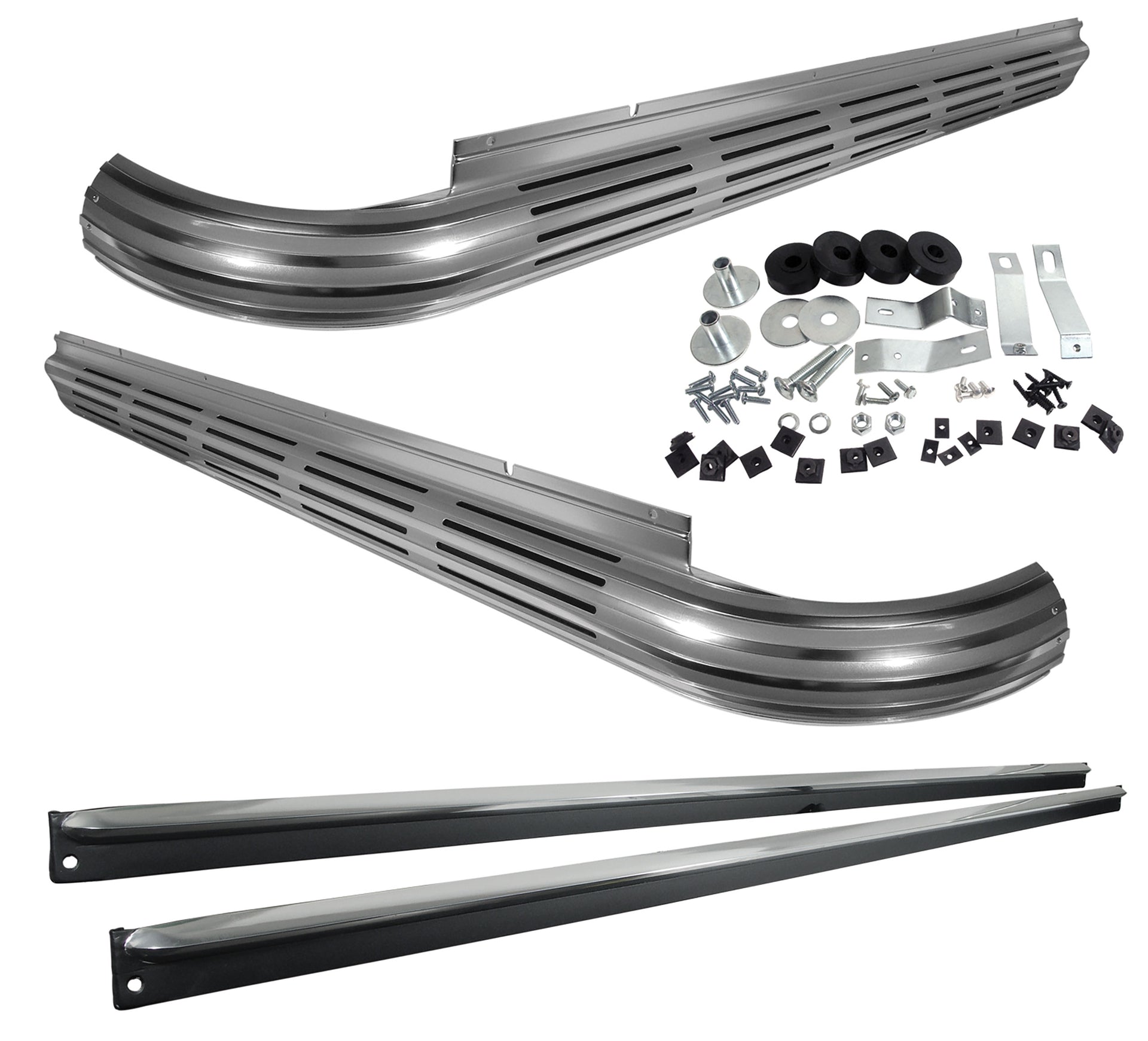 1963-1965 Corvette Side Exhaust Kit - NCRS Correct - Aluminized Pipes - SBC W/25" Manifold - CA-57331-Corvette-Store-Online
