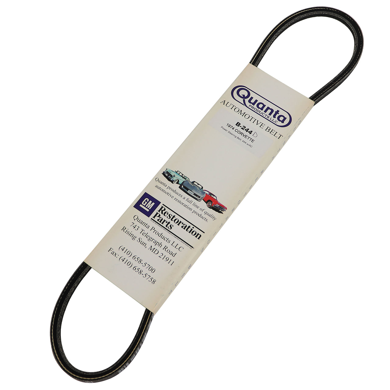 1974-1974 Corvette Belt Power Steering - 454 W/AC - Reproduction GM# 9433636 - CA-51607-Corvette-Store-Online