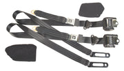 1984-1996 Corvette Black Lap & Shoulder Seat Belts - Single Retractor - CA-51652-Corvette-Store-Online