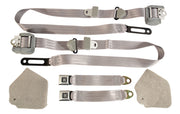 1984-1987 Corvette Silver Lap & Shoulder Seat Belts - Single Retractor - CA-51663-Corvette-Store-Online