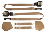 1992-1996 Corvette Beige Lap & Shoulder Seat Belts - Single Retractor - CA-51664-Corvette-Store-Online