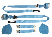 1986-1989 Corvette Blue Lap & Shoulder Seat Belts - Single Retractor - CA-51666-Corvette-Store-Online