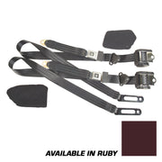 1993-1993 Corvette Ruby Lap & Shoulder Seat Belts - Single Retractor - CA-51676-Corvette-Store-Online