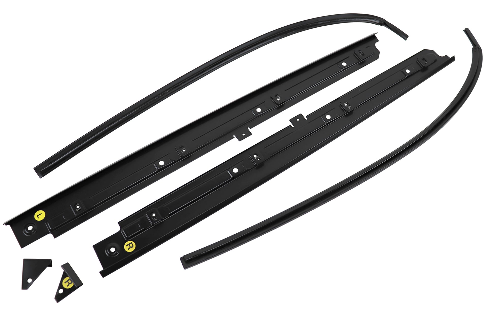 1979-1982 Corvette T-Top Black Side Molding Set - 6 Pieces - CA-52101-Corvette-Store-Online