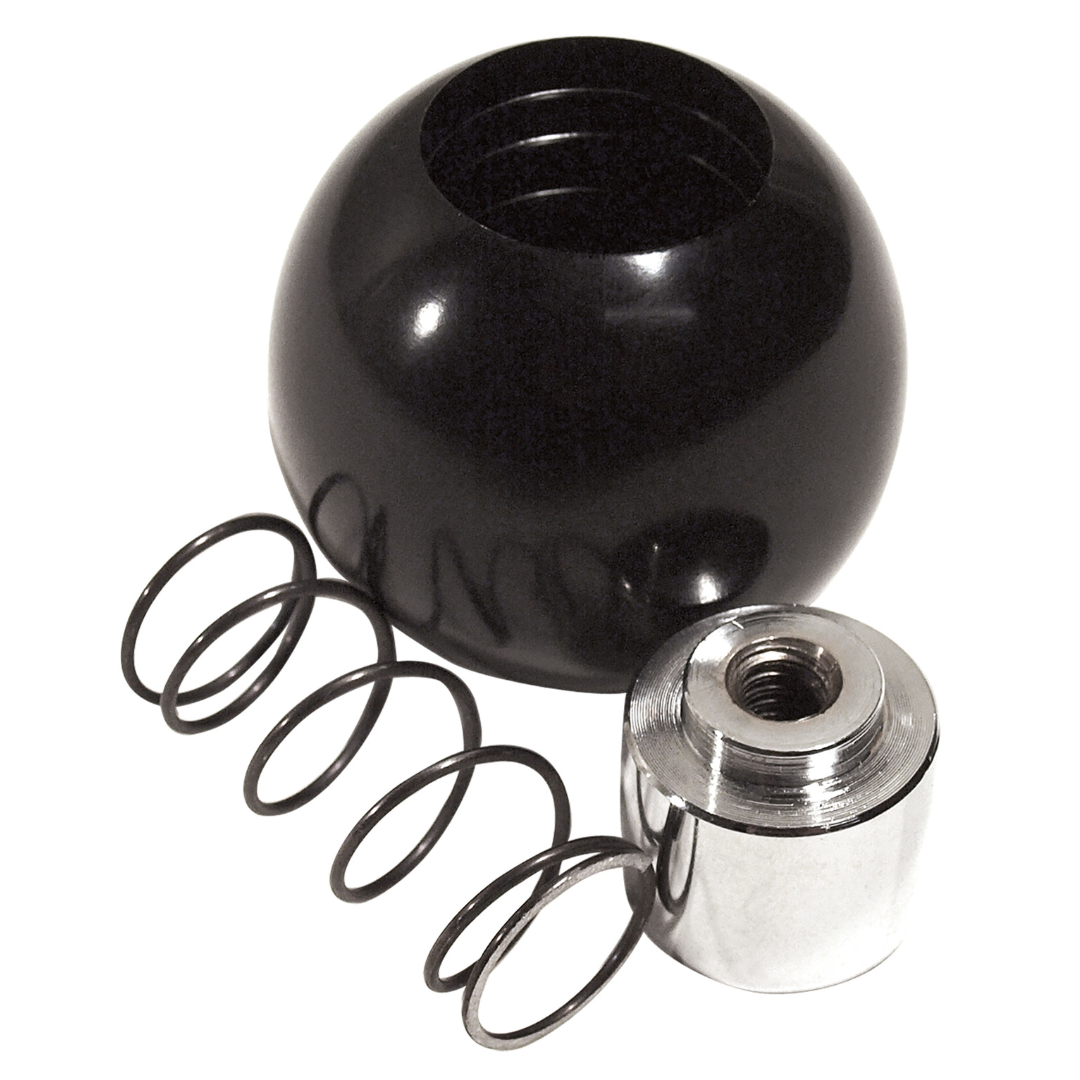 1965-1982 Corvette Automatic Shift Knob With Button & Spring - Black - CA