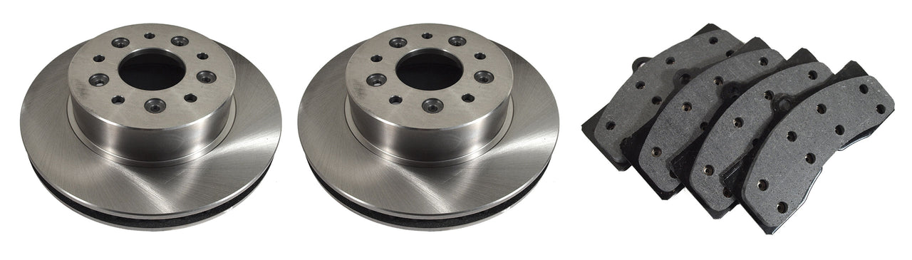 1965-1982 Corvette Front Brake Rotors & Pads Kit - CA-52296-Corvette-Store-Online