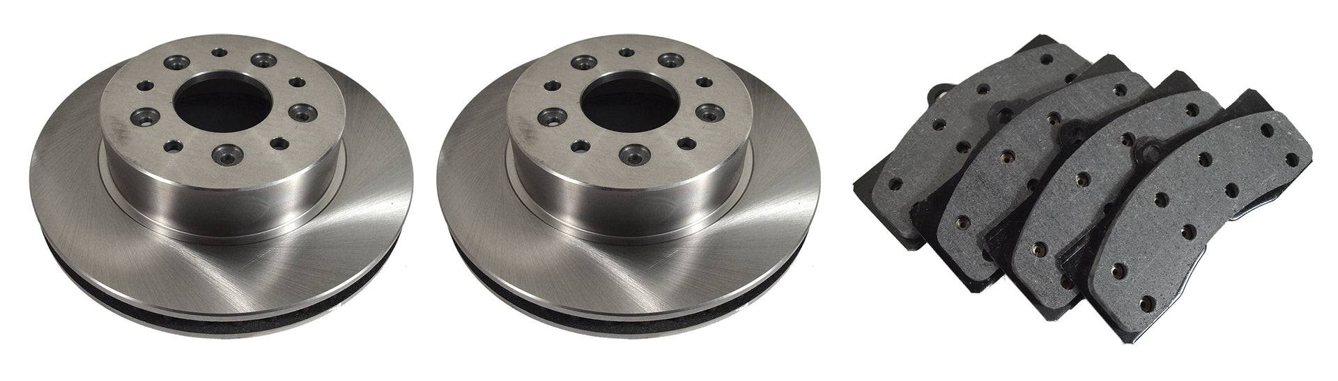 1965-1982 Corvette Front Brake Rotors & Pads Kit - CA-52296-Corvette-Store-Online