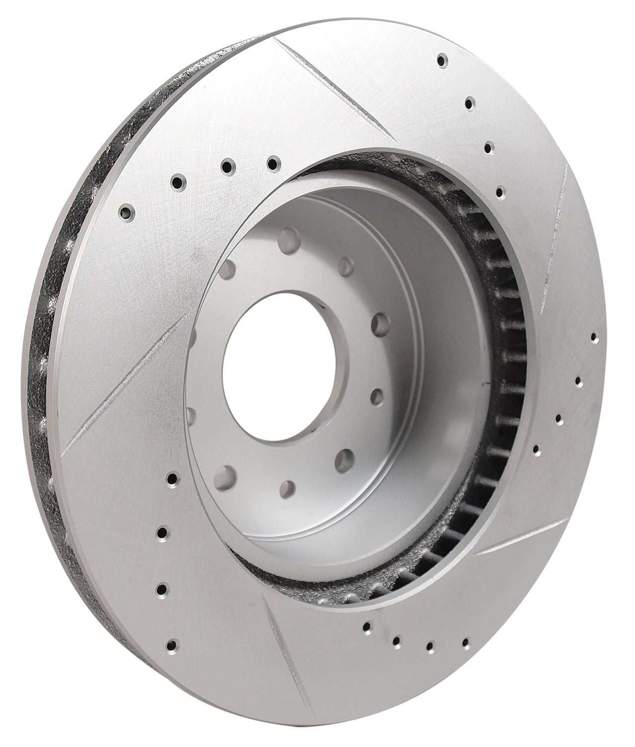 1965-1982 Corvette Front Slotted and Drilled Brake Rotor - Left Hand - CA-52415-Corvette-Store-Online
