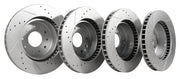 1965-1982 Corvette Slotted & Drilled Brake Rotor Kit - 4 Piece Set - CA-52419-Corvette-Store-Online