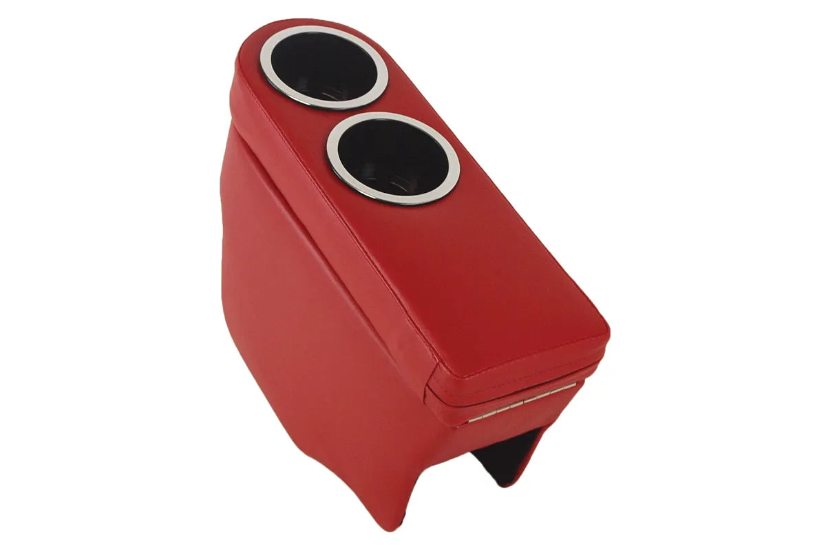 1963-1966 Corvette C2 Bullet Console - Dual Cup Holders - Fiesta Red - CA-52634-Corvette-Store-Online