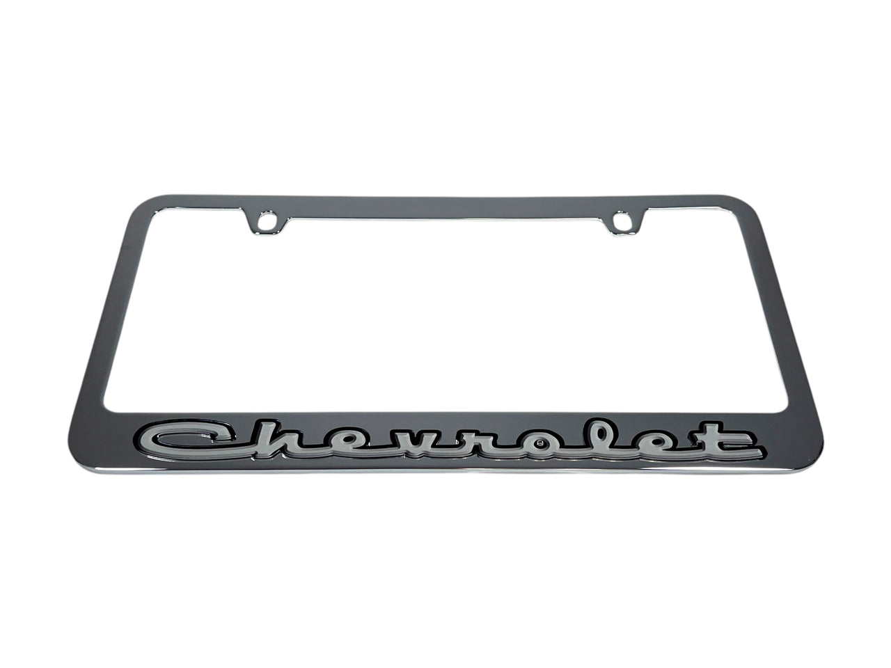 Classic Chevrolet Chrome License Plate Frame