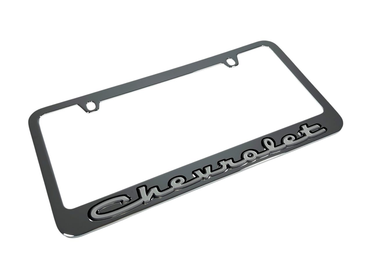 Classic Chevrolet Chrome License Plate Frame