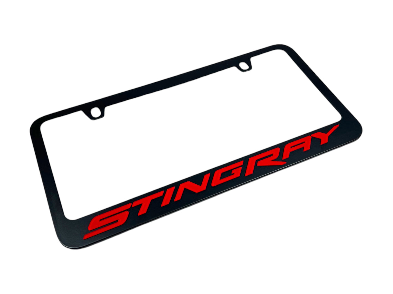 Chevrolet Corvette C7 Stingray Black License Plate Frame