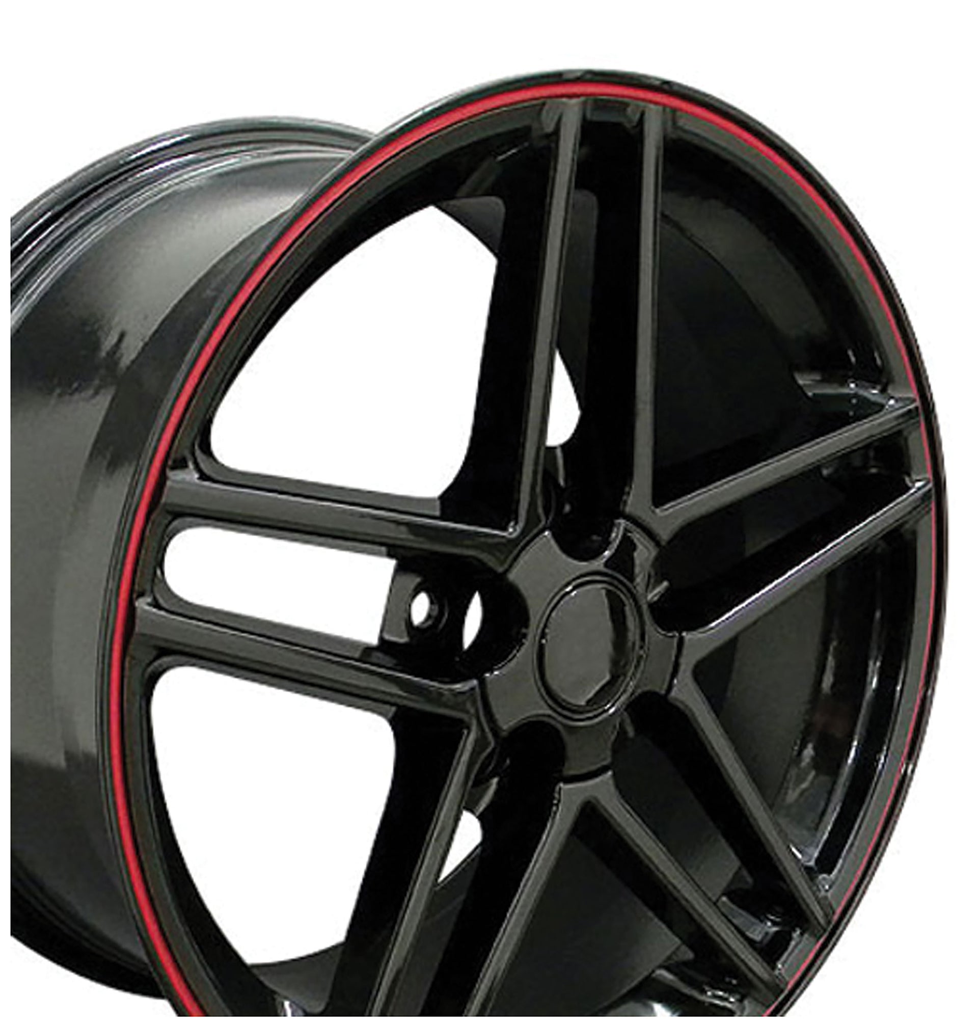2005-2013 Corvette C6 Z06 Wheel - Black Red Band 19x10 - CA-53460-Corvette-Store-Online