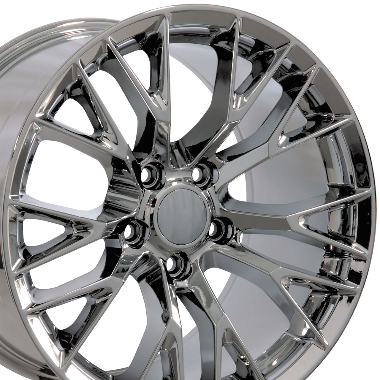 1988-2004 Corvette C7 Z06 Style Wheel Set - Chrome, 17x95 & 18x105 - CA-53541-Corvette-Store-Online