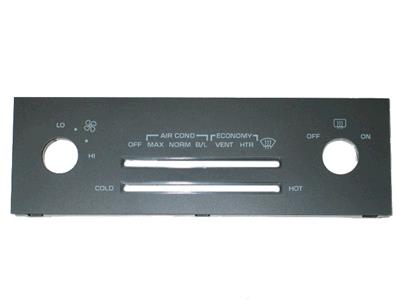 1985-1989 Corvette Heater/Air Conditioning Control Faceplate Kit W/Air Conditioning - CA-53557-Corvette-Store-Online