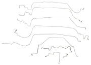 1987-1987 Corvette Complete Brake Line Kit (13 Pc) In Original Equipment Material W/Rubber Hoses - CA-57502-Corvette-Store-Online