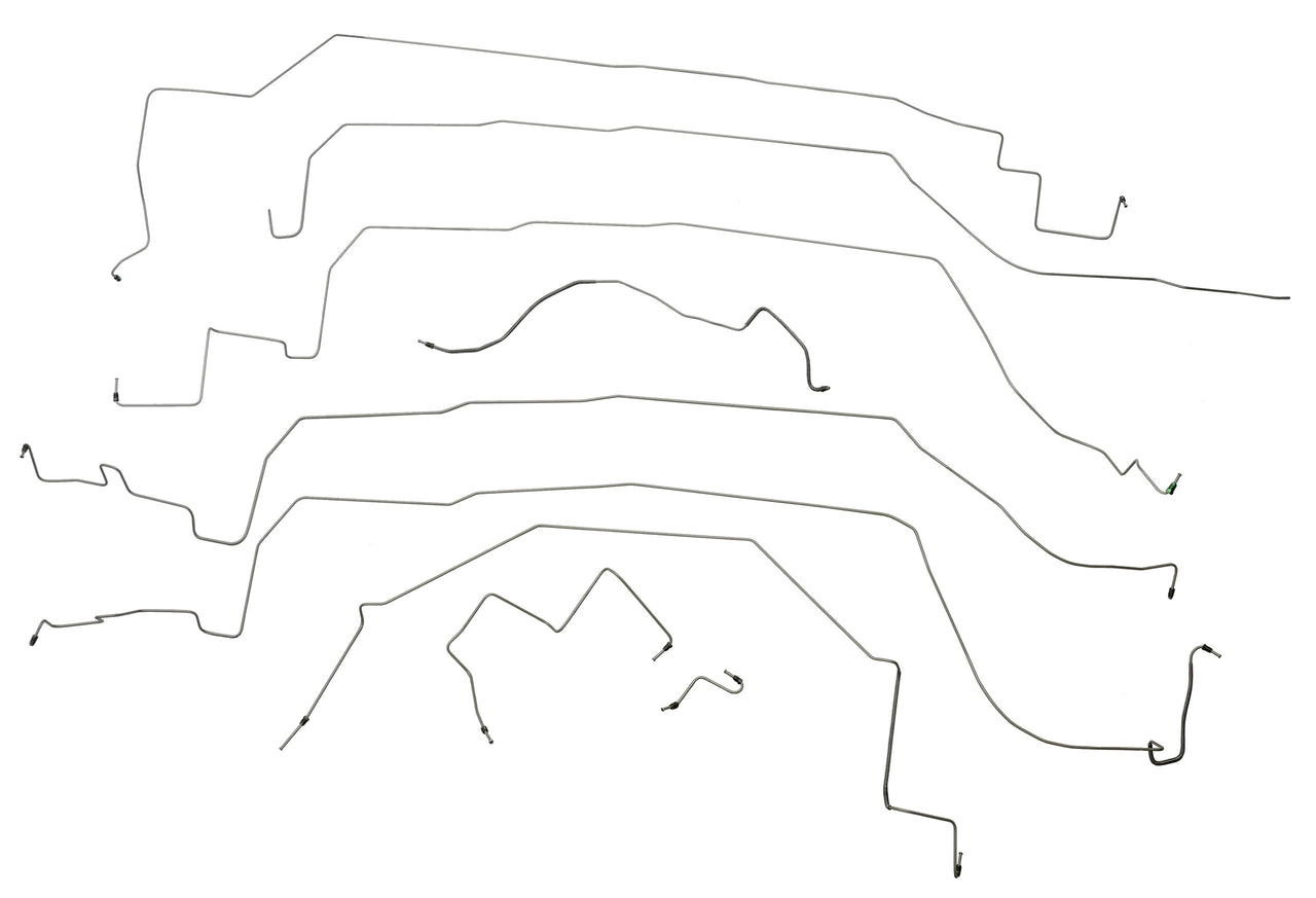 1988-1991 Corvette Complete Brake Line Kit (9 Pc) In Stainless Steel - CA-57510-Corvette-Store-Online