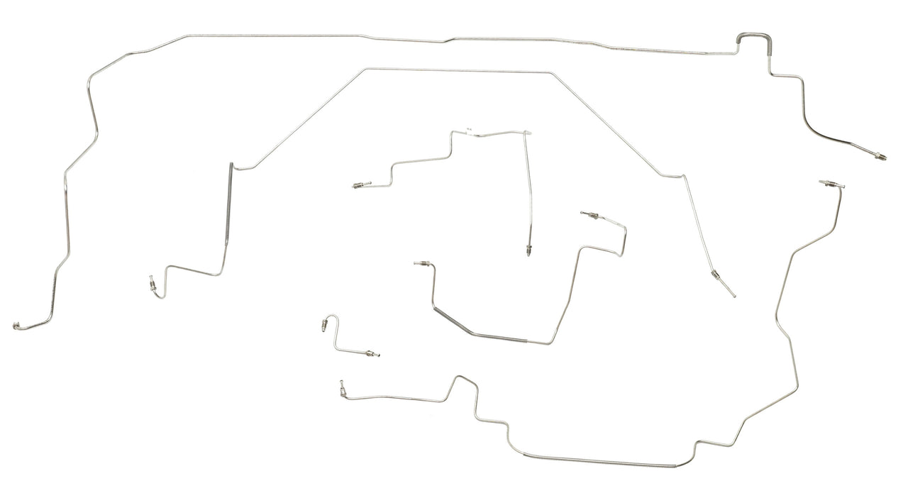 1984-1985 Corvette Complete Brake Line Kit (6 Pc) In Stainless Steel - CA-57516-Corvette-Store-Online