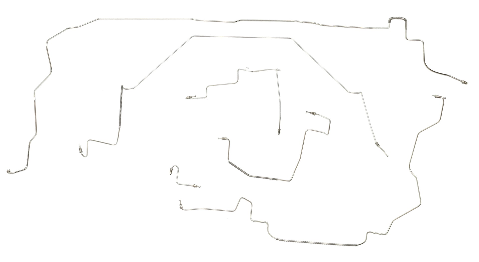 1984-1985 Corvette Complete Brake Line Kit (6 Pc) In Stainless Steel - CA-57516-Corvette-Store-Online